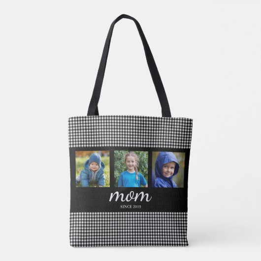Mom Three Photo Tote Bag トートバッグ (裏面)