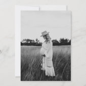 Mom To Beとお茶の時間 ベビーシャワー 招待状 (裏面)