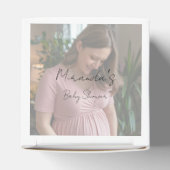 Mom-To-Beグラデーションシート写真ベビーシャワー フェイバーボックス (上部)