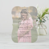 Mom-To-Beグラデーション写真ベビーシャワー 招待状 (スタンド正面)