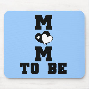 MOM to Be – ブラック文字 マウスパッド