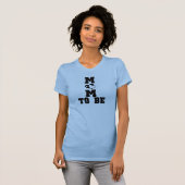 MOM to Be – ブラック文字 Tシャツ (正面フル)