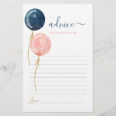 Mom To Be Cardのジェンダー表示アドバイス (正面)