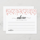 Mom-to-be-Cardベビーシャワーパーティーのアドバイス (正面/裏面)