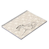 Mom-to-be Faux Lace ノートブック (左側)