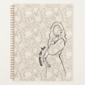 Mom-to-be Faux Lace プランナー手帳 (正面)