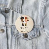 Mom to Be Little Recruit Baby Shower Button 缶バッジ (インサイチュ)