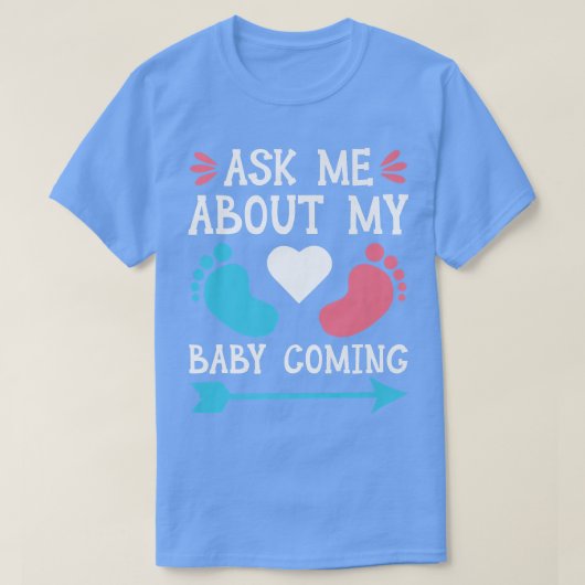 Mom To Be Pregnancy Announcement Gender Reveal Bab Tシャツ (デザイン正面)