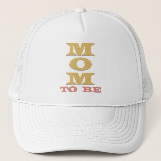 MOM To Be Tシャツとギフト キャップ (正面)