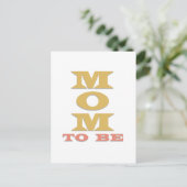 MOM To Be Tシャツとギフト ポストカード (スタンド正面)