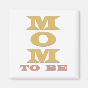 MOM To Be Tシャツとギフト マグネット