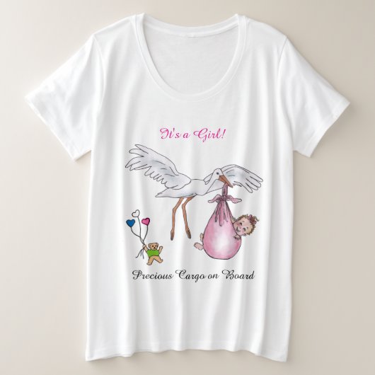 Mom to be T-Shirt プラスサイズTシャツ (デザイン正面)