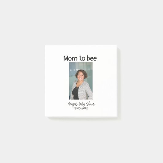Mom to bee フォト追加 名前 バーべキュー 日付 ポストイット (正面)