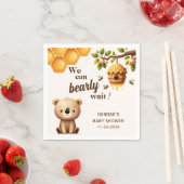Mom to Bee Baby Shower スタンダードカクテルナプキン (インサイチュ)