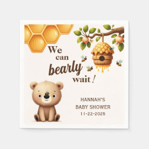 Mom to Bee Baby Shower スタンダードカクテルナプキン