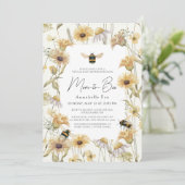 Mom to Bee Chamomile & Bee Virtual Baby Shower 招待状 (スタンド正面)
