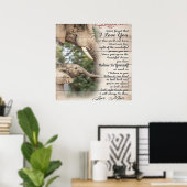 Mom To My Daughter Letter, Girl Birthday Gift ポスター (ホームオフィス)