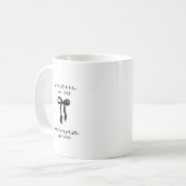 Mom to Nonna ボウ付きマグカップ コーヒーマグカップ (正面左)