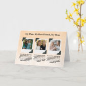 Mom Tribute Photo Collage カード (黄色い花)