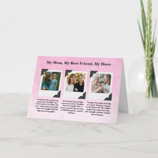 Mom Tribute Photo Collage カード