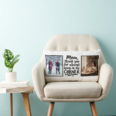 Mom Two Photo Quote In My Corner Soft Modern ランバークッション (椅子)