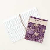 Mom Violet向けヴィンテージフローラ退職金 ノートブック (内部)