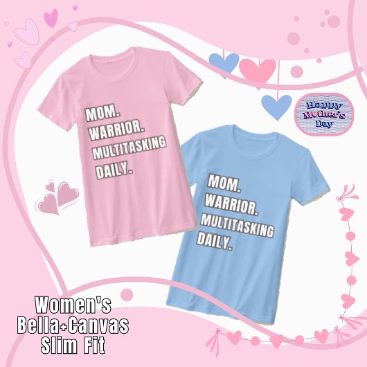 Mom Warrior Multitasking Daily Mom Gift2026 Pink  Tシャツ