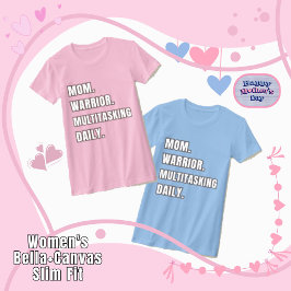 Mom Warrior Multitasking Daily Mom Gift 2026 Blue Tシャツ