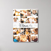 Mom We Love youハートモダンPhoto Collage キャンバスプリント (正面)