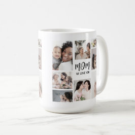 Mom We Love You Mothers カスタム Mothers Day Photo コーヒーマグカップ