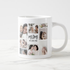 Mom We Love You Mothers カスタム Mothers Day Photo ジャンボコーヒーマグカップ
