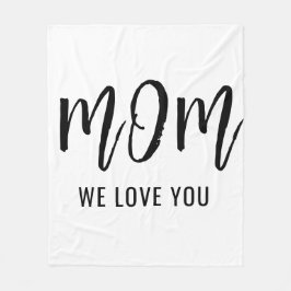 Mom We Love You Mothers カスタム Mothers Day Photo フリースブランケット