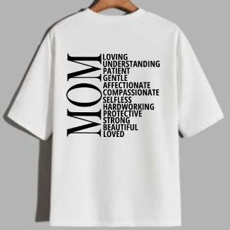 Mom Word Art Tシャツ – Loving Mother's day Gift