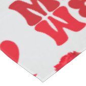 MOM/WOW：グレーの赤のラブレター | テーブルクロス (アングル)