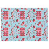 MOM/WOW：赤のラブレター青 | テーブルクロス (正面(横))