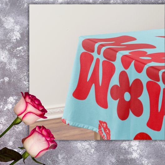 MOM/WOW：赤のラブレター青 | テーブルクロス