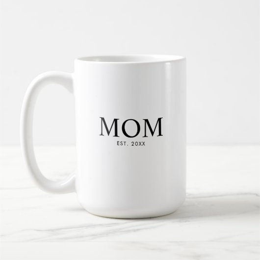 Mom Year Established コーヒーマグカップ (左)