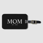 Mom Year Established ラゲッジタグ (正面横)