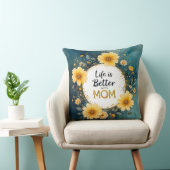 MOM Yellow Wildflowers Butterflies クッション (椅子)