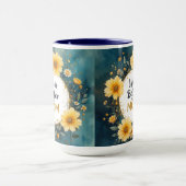 MOM Yellow Wildflowers Butterflies マグカップ (中央)