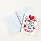 "Mom, You Are Everything in my life" Notebook  ノートブック (内部)