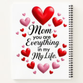 "Mom, You Are Everything in my life" Notebook  ノートブック (裏面)