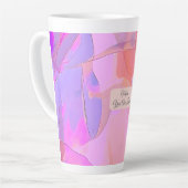 Mom, You Are Loved Abstract Pastel カフェラテマグ (左アングル)