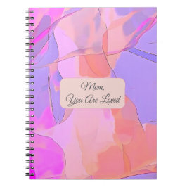 Mom, You Are Loved Abstract Pastel ノートブック