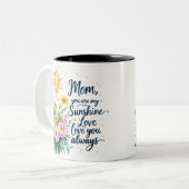 Mom, You Are My Sunshine – ツートン マグカップ (330ml) | (正面左)