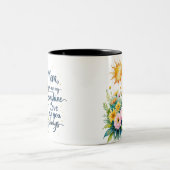 Mom, You Are My Sunshine – ツートン マグカップ (330ml) | (中央)