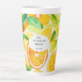 Mom You Make Life Brighter – Citrus Latte Mug カフェラテマグ