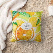 Mom You Make Life Brighter – Citrus Throw Pillow クッション (ブランケット)