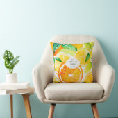 Mom You Make Life Brighter – Citrus Throw Pillow クッション (椅子)