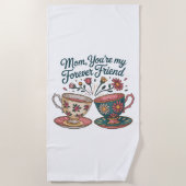 Mom, You’re My Forever Friend ビーチタオル (正面)